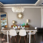 dining table in living room decoration