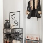 shoe rack in the hallway decor ideas