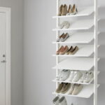 shoe rack in the hallway