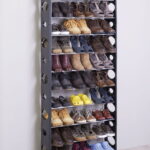 shoe rack in the hallway decoration photo