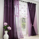 blinds and tulle violet