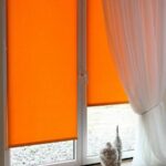 blinds and tulle orange