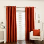 orange curtains types