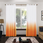 orange curtains photo species