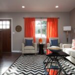 orange curtains options