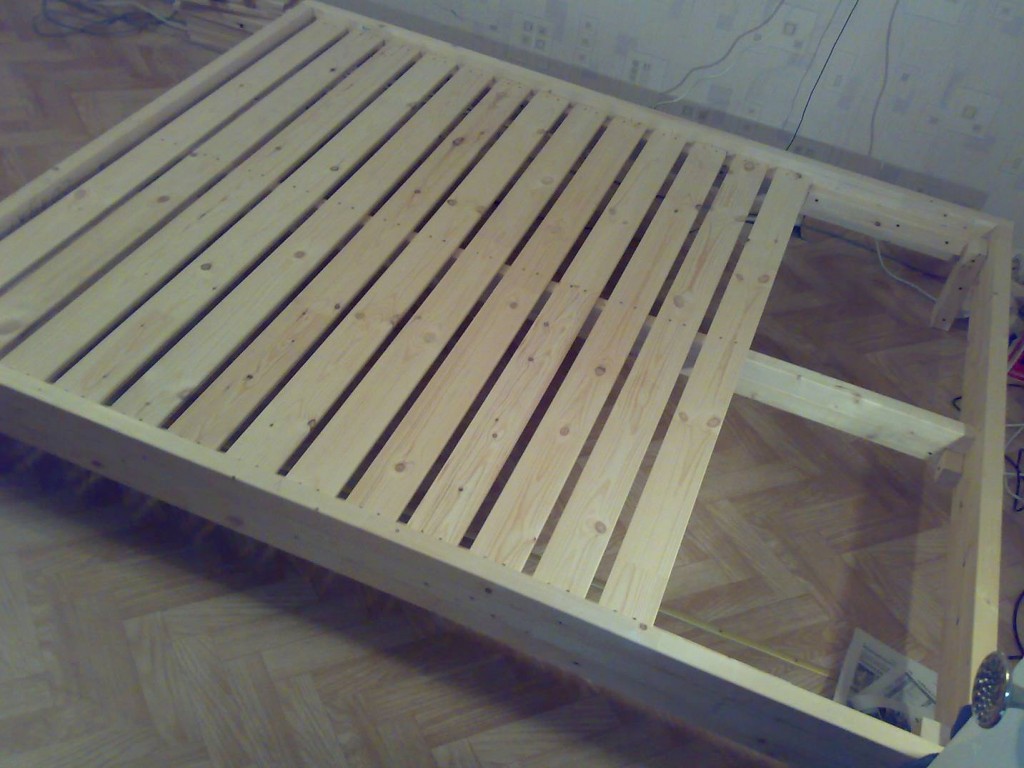 Wooden bed