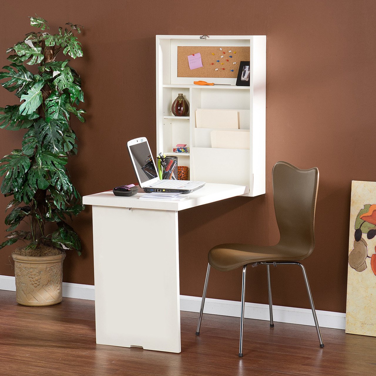 folding table with wall mounting decoration