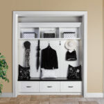 small open wardrobe in the hallway