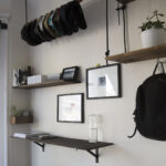 designer shelves on a rope