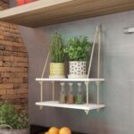 designer shelves for flowers and spices