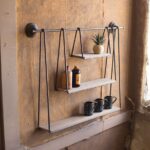 narrow hanging designer shelves