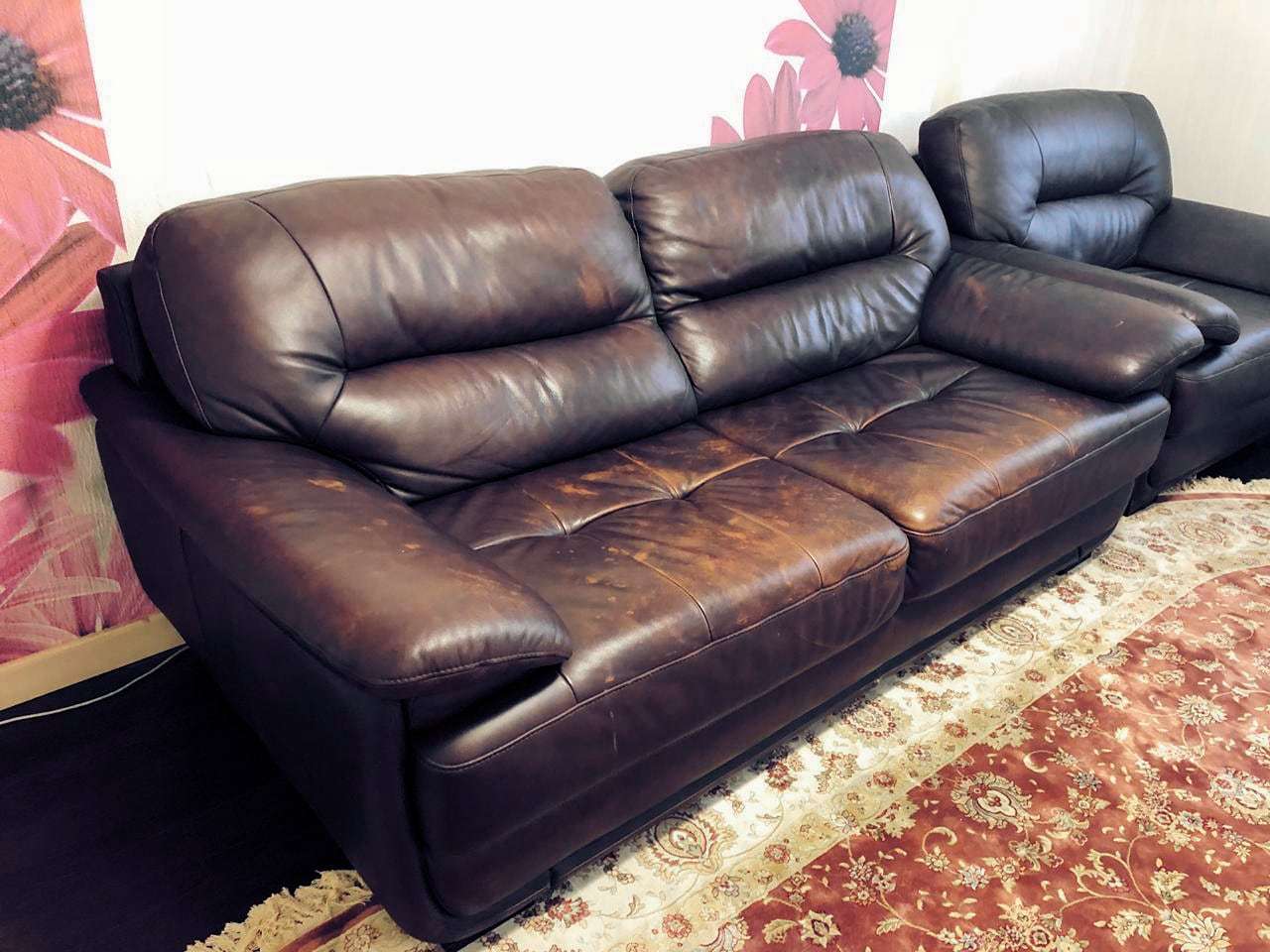 old leather furniture