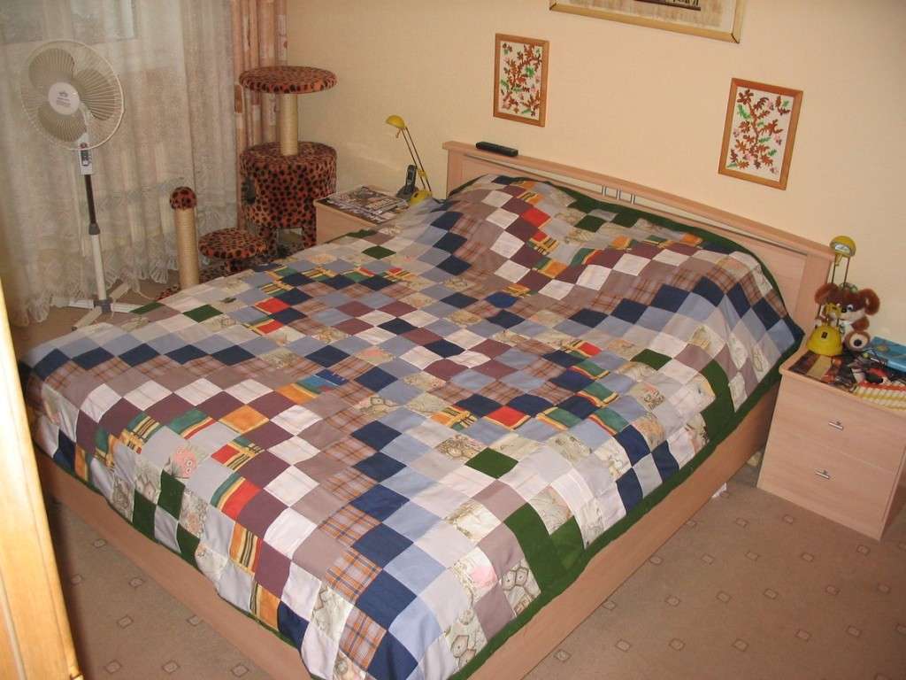 blanket in a square