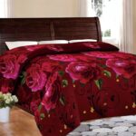 bedspread burgundy