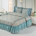 bedspread blue