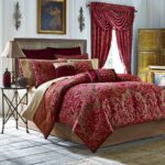 bedspread color burgundy