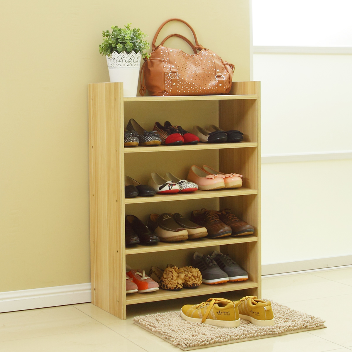 shelf for shoes made of chipboard