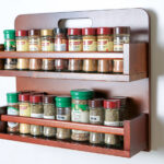 spice shelf with rim