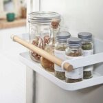 spice shelf on the fridge