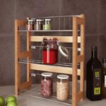 spice shelf with ladder