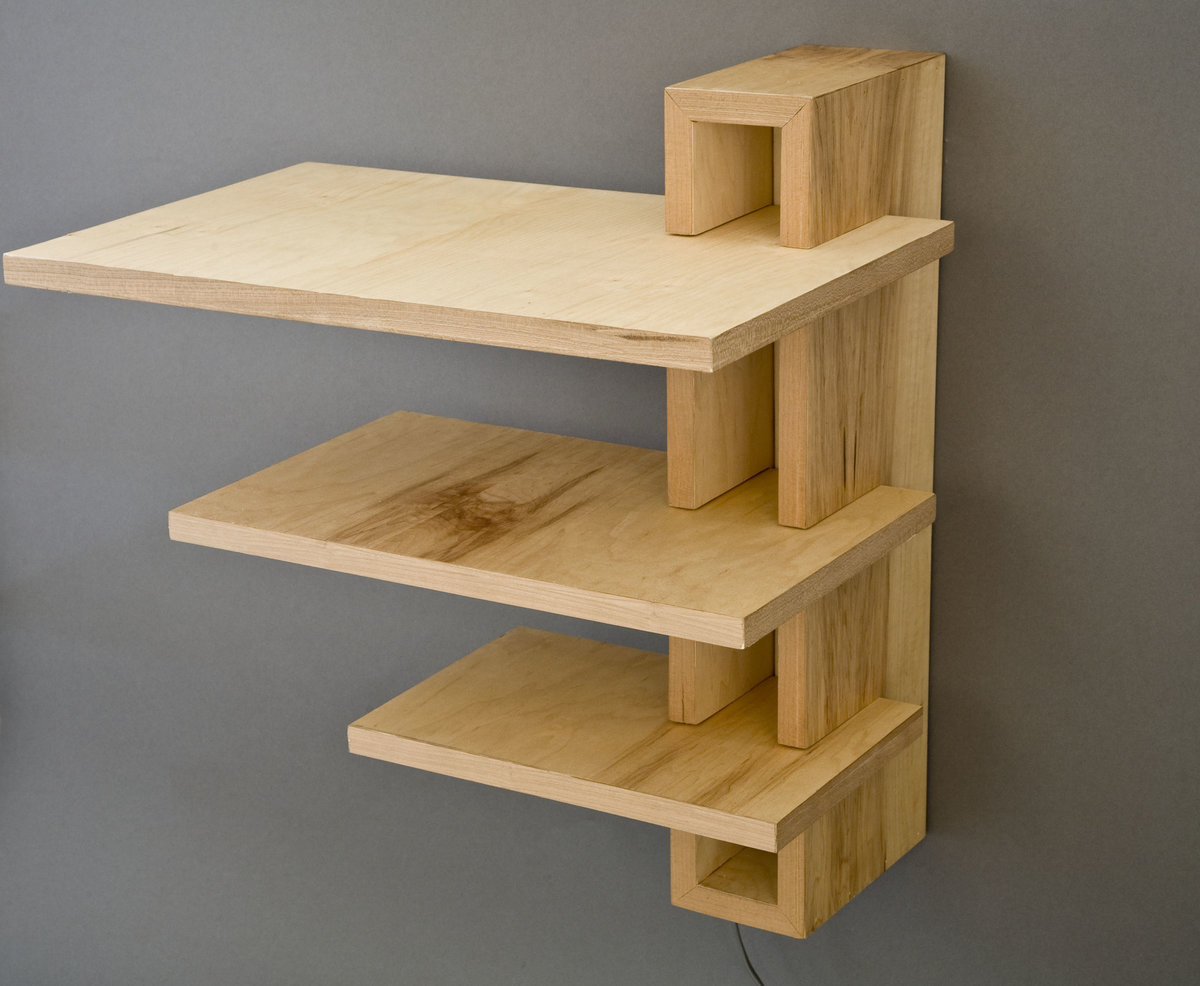 shelves made of wood