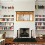 shelves in a niche decor