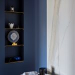 shelves in a niche interior ideas