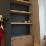 shelves in a niche design