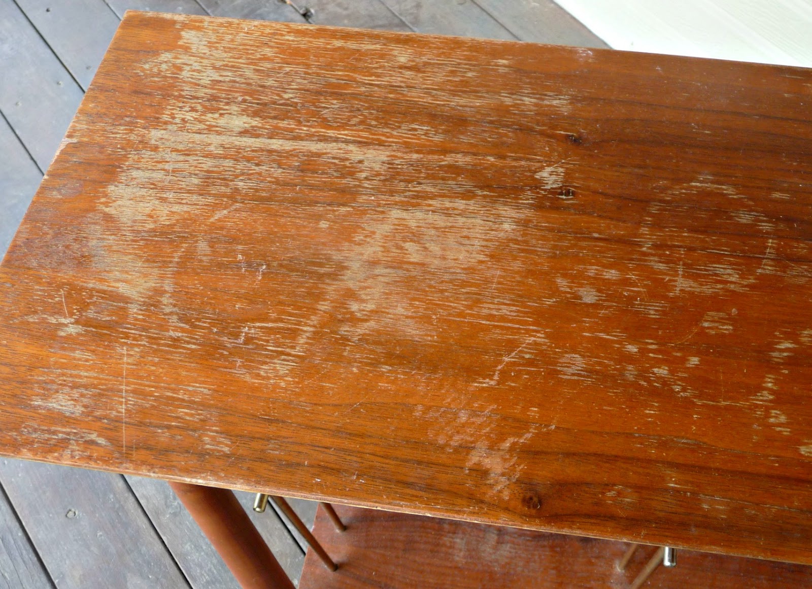 shabby surface on chipboard furniture