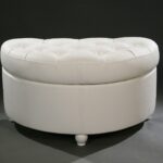 white pouf