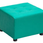 pouf turquoise