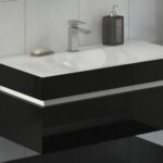 sink with a vanity unit in the bathroom photo design