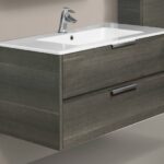 sink with a vanity unit in the bathroom