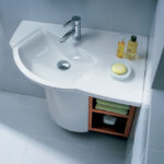 sink with a vanity in the bathroom decoration photo