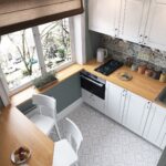 built-in appliances in the kitchen