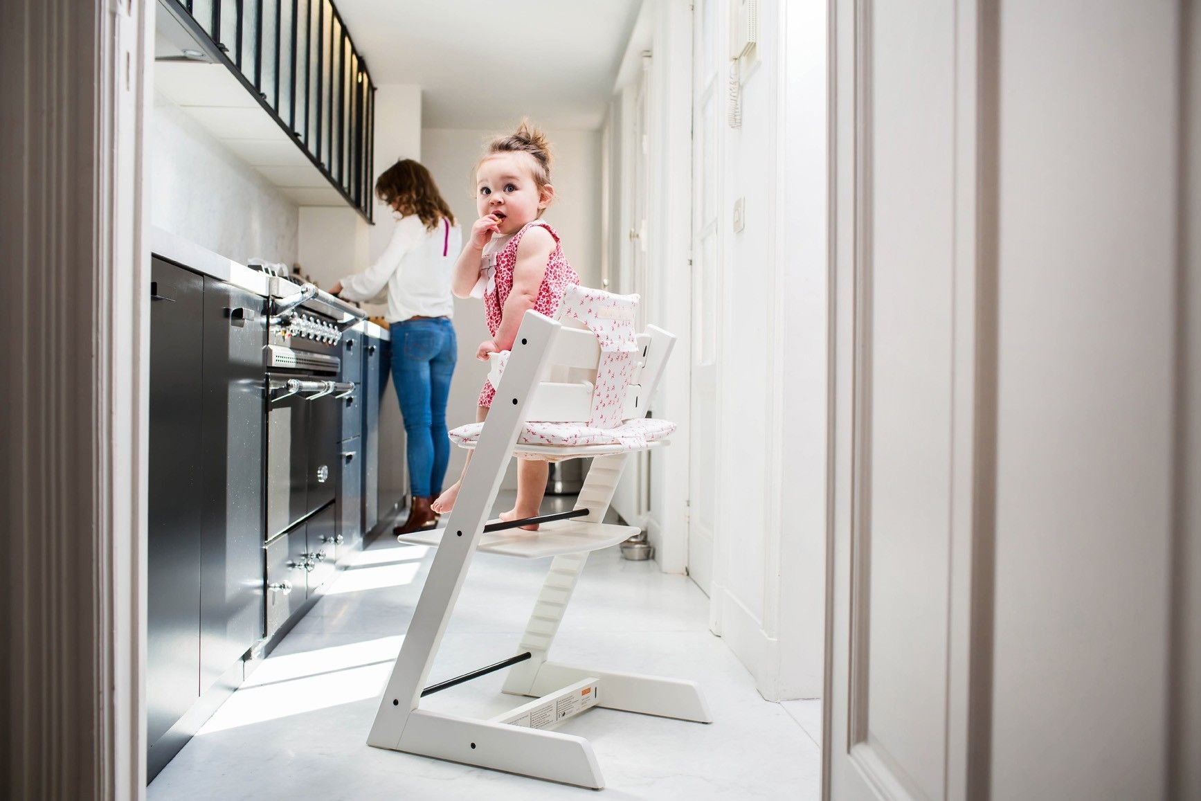 using a growing chair