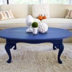 blue coffee table