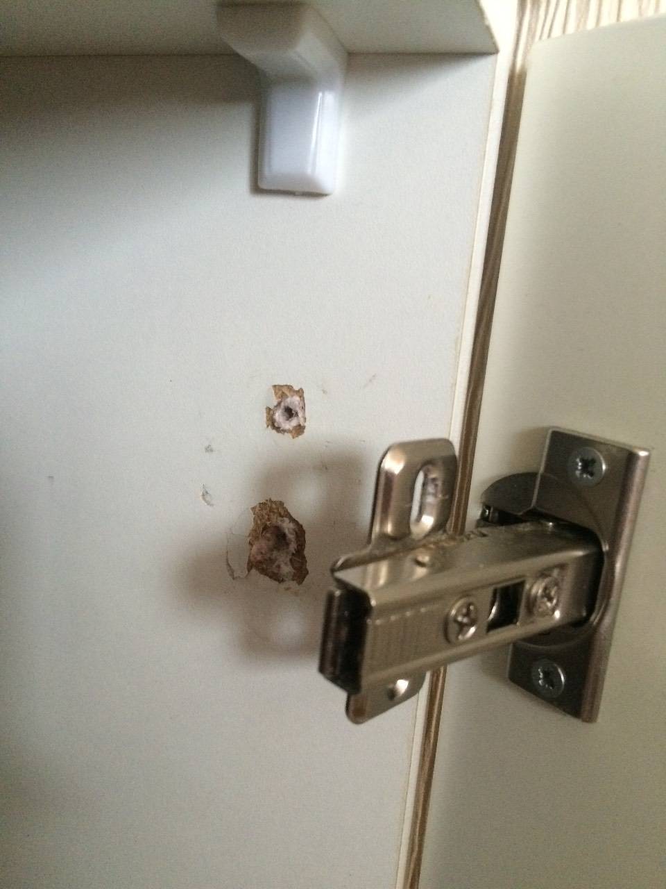 the door was ripped off its hinges