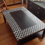 table with a square in the middle