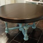 round brown table