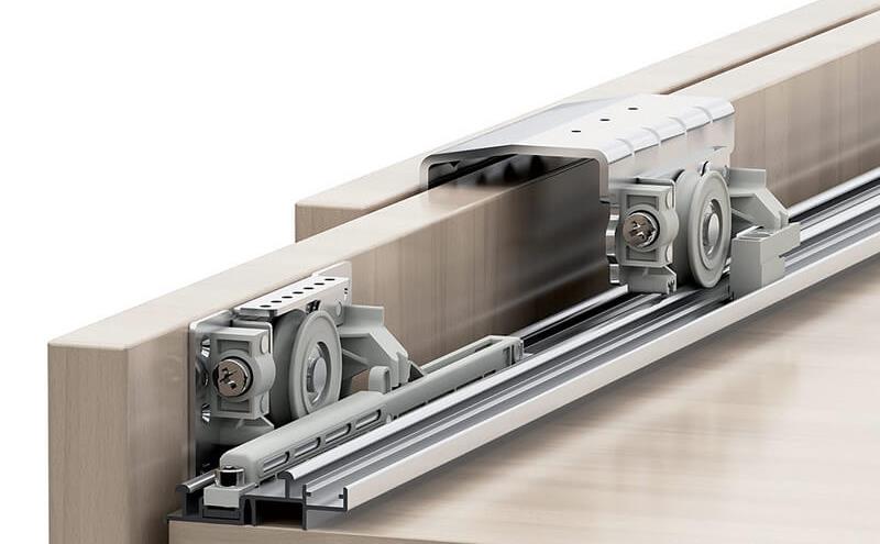 roller system for sliding wardrobes