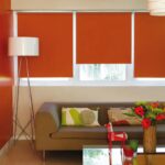 roller blinds dark orange