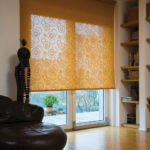 roller blinds with circles