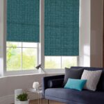 roller blinds turquoise