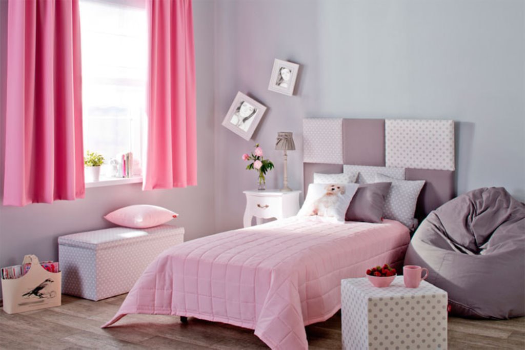 pink curtains photo ideas