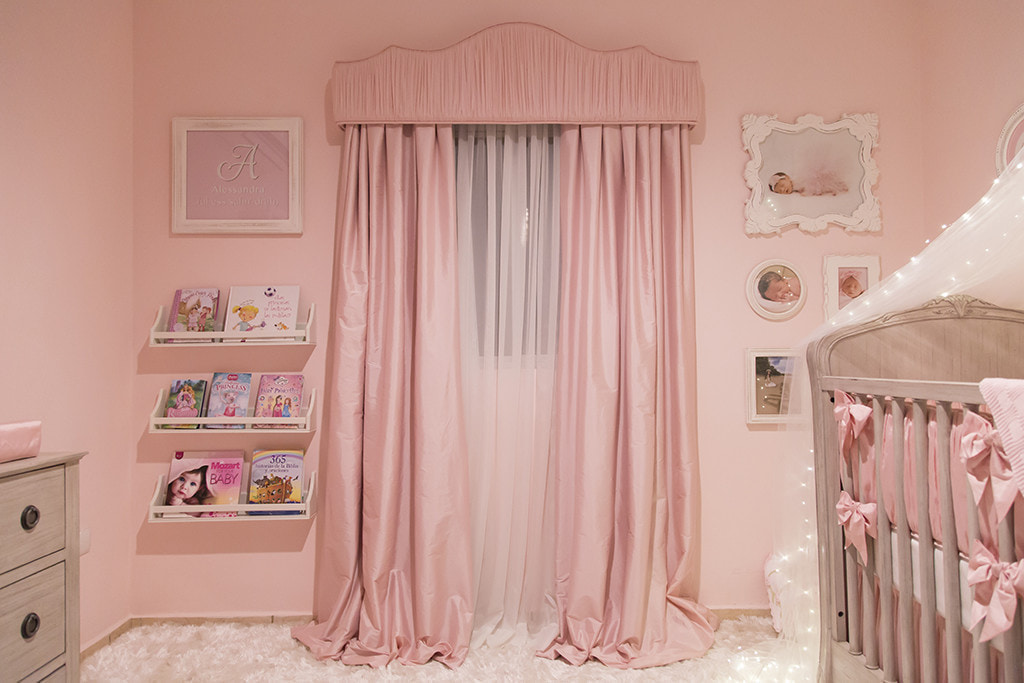 pink curtains decor ideas