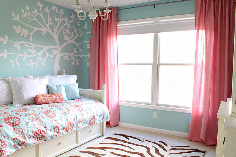 pink curtains photo ideas