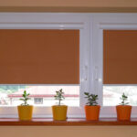 electric roller blinds beige