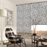 patterned electric roller blinds