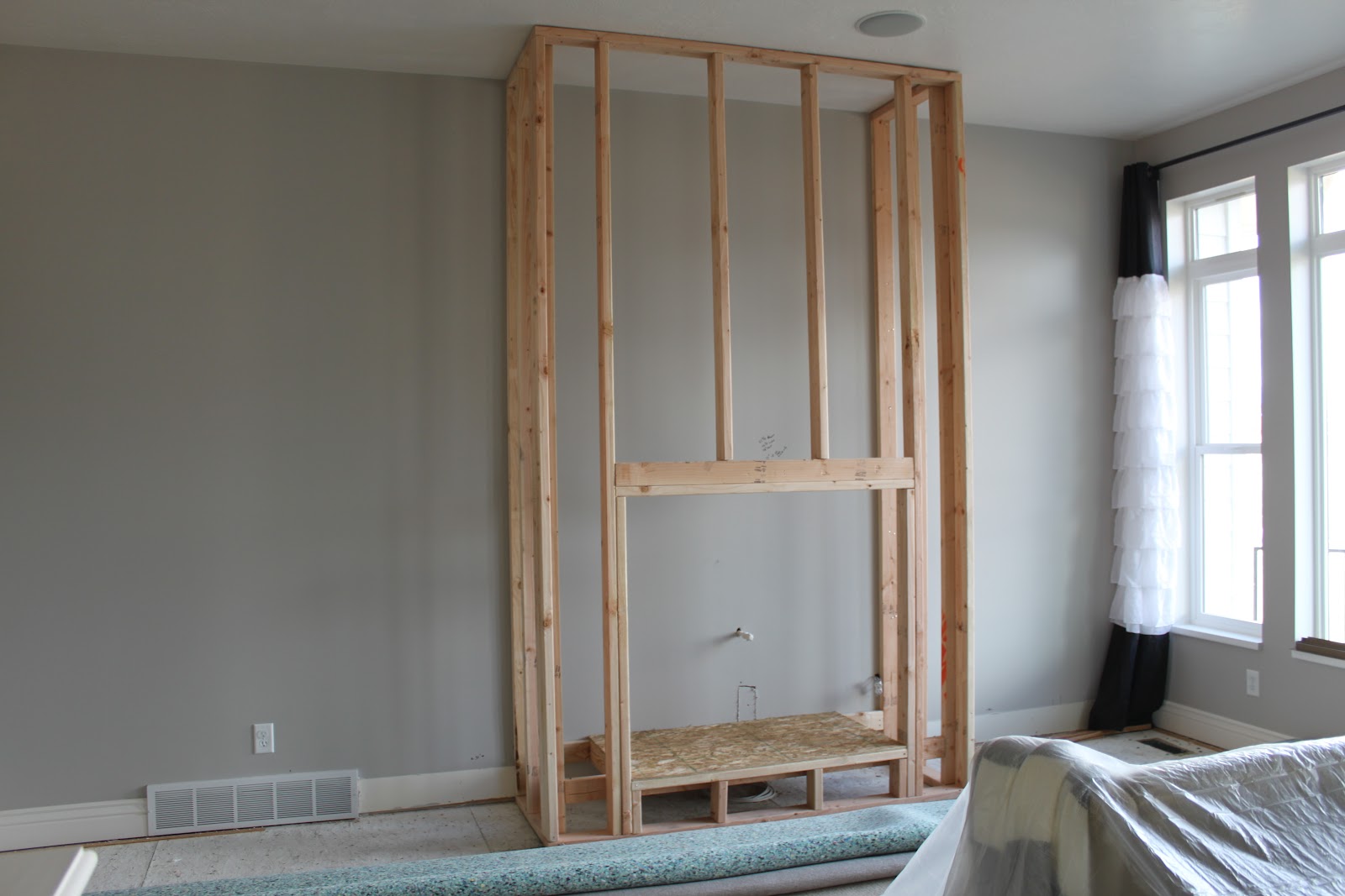 homemade cabinet frame